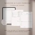 Minimalist Academic Student Planner, 2024-2025