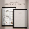 Minimalist Academic Student Planner, 2024-2025